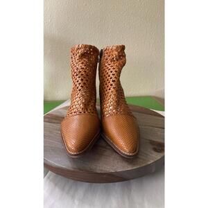 Free people in the loop woven leather boots
